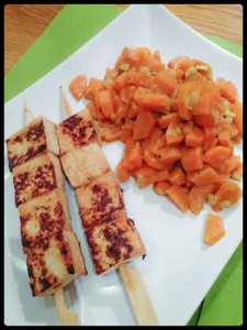 Brochettes de Tofu #vegan