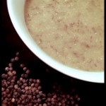 Soupe poireaux – lentilles vertes #vegan