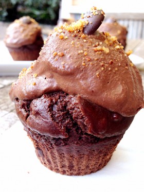 Cupcakes tout chocolat vegan