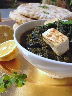 Palak paneer tofu vegan