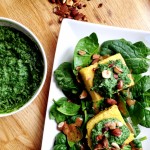 Polenta & crémeux de fanes de navets #vegan