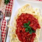 Tagliatelles à la bolognaise #vegan