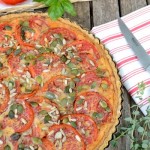 Quiche complète tomate tofu rosso #vegan