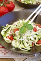 Spaghettis crus de courgettes sauce cajou