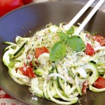 Spaghettis crus de courgettes sauce cajou #vegan #sans gluten