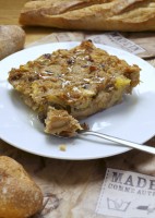 Bread pudding vegan végétalien