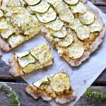 Tarte fromagère rustique aux courgettes #vegan