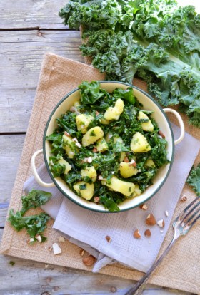 Salade kale pommes de terre vegan sans gluten