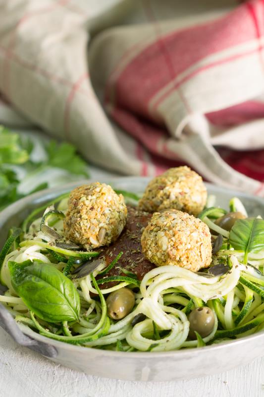 Boulettes presque crues pour spaghettis de légumes