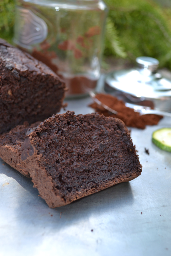 Cake courgettes et chocolat vegan végétalien 2