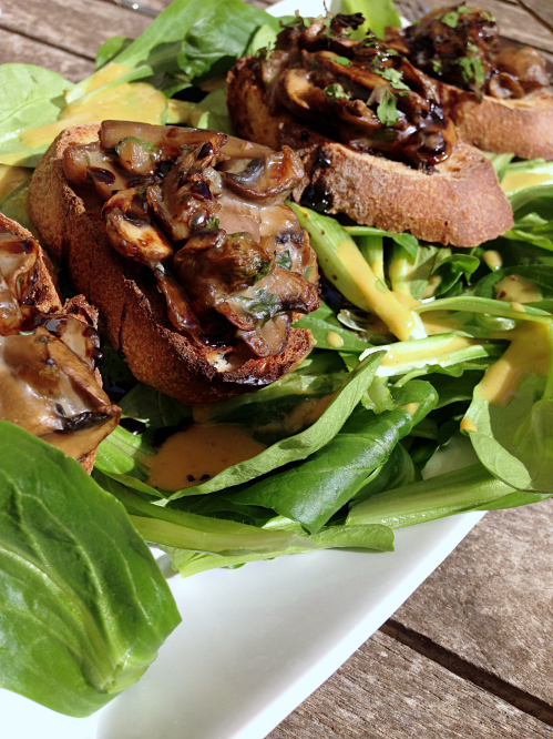 Crostinis champignons vegan