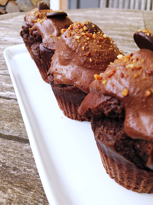 Cupcakes tout chocolat vegan