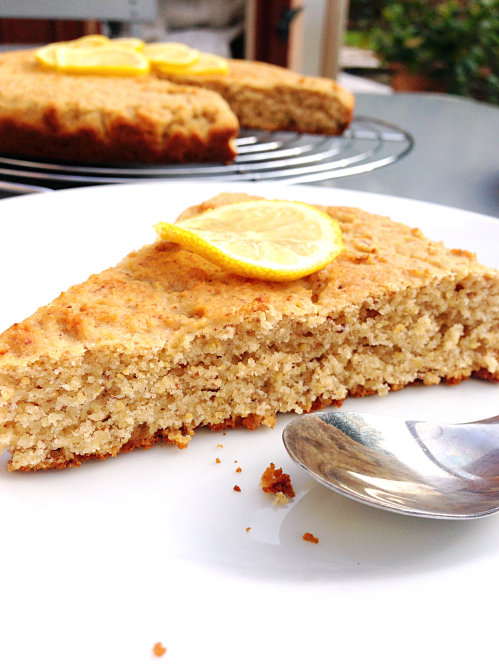 Gâteau-biscuit citron-miel-noisette