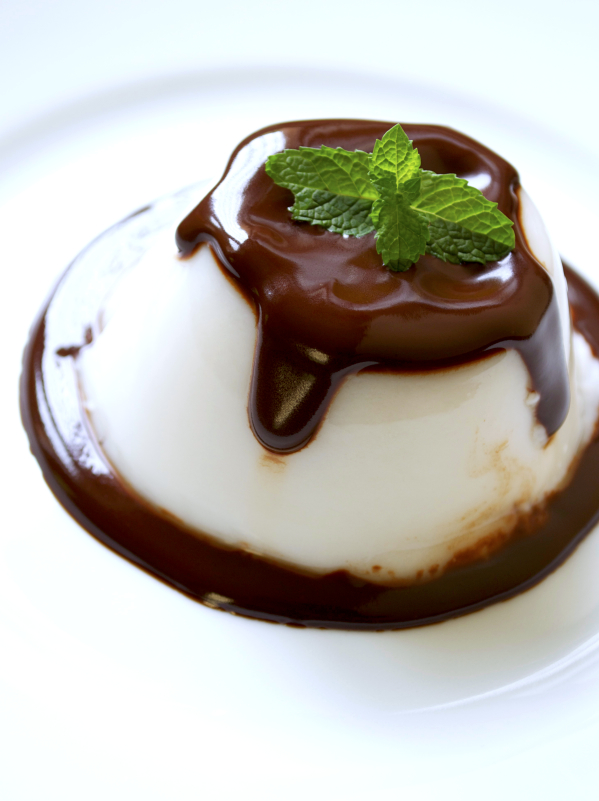 Panna cotta coco chocolat vegan végétalien