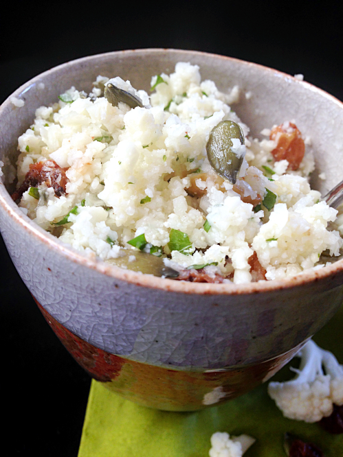 Taboulé de chou-fleur vegan