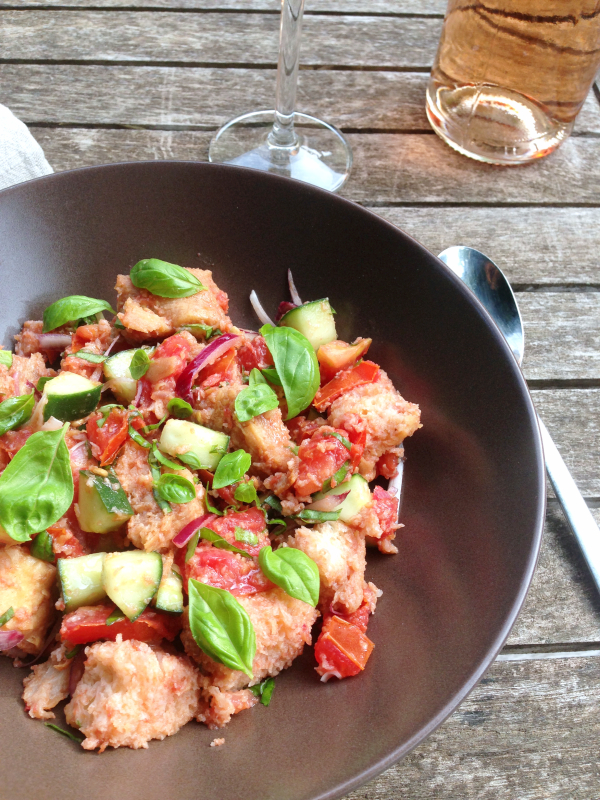 panzanella vegan végétalien