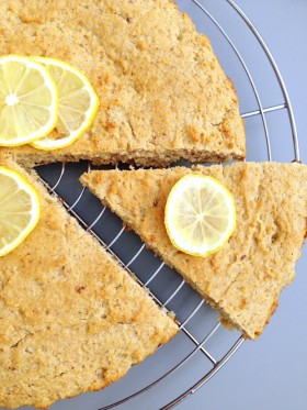 Gâteau-biscuit citron-miel-noisette