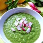 Spring gaspacho radis-menthe #vegan