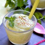 Gaspacho concombre avocat menthe #vegan